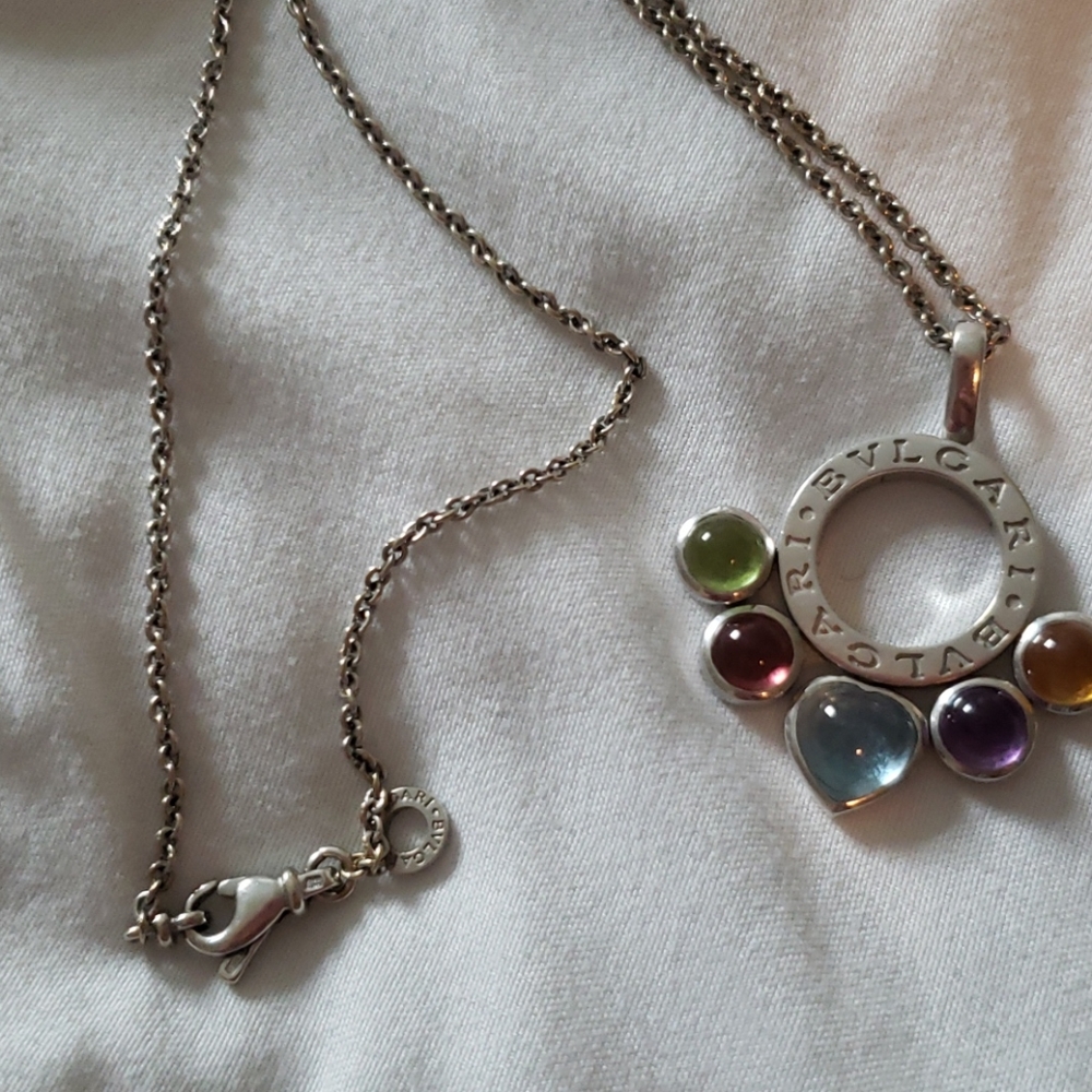 Bvlgari necklace with charm pendant